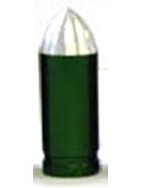 BULLET VALVE CAP, GREEN, A/V,  Sold individually  (American/Schrader thread)