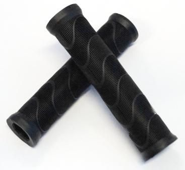 Grips Kraton Rubber, D-Density, 140mm w/ plug, Black,