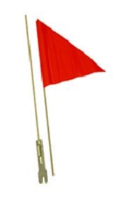 SAFETY FLAG  2 Pieces, 60"/1.5m Length, Fibreglass  ORANGE