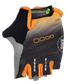 Gloves,  Amara Material, Lycra Towel, with  GEL PADDING, M, BLACK with Orange trim