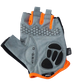 BLACK with ORANGE FADE GLOVES  -  PRO SERIES, Amara Palm, Lycra Towel GEL Padding MEDIUM