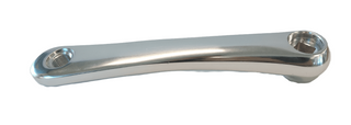 170mm - Left Diamond Taper Crank Arm - 23mm Offset, Polished Silver, Alloy