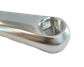170mm - Left Diamond Taper Crank Arm - 23mm Offset, Polished Silver, Alloy
