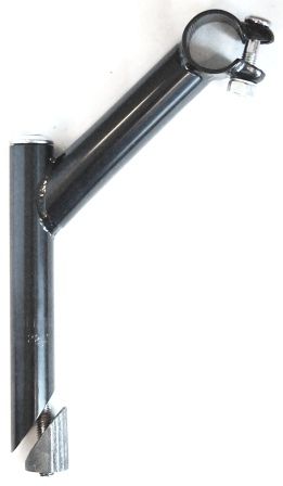 Quill Stem  --  120mm Ext, 30 Degree, 120mm Height., 22.2mm Dia., 25.4mm BB, Black