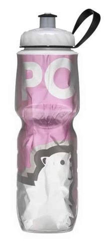BOTTLE - Polar Insulated Water Bottle, 700ml/24 oz Bidon, Standard Valve, BIG BEAR PINK