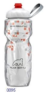 BOTTLE - Polar Insulated Water Bottle 575ml/20 oz, with Zipstream Cap (One-Way Valve), BREAKAWAY ORANGE