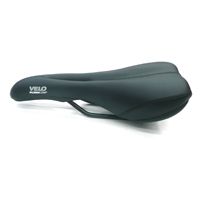 Saddle, comfort racing, w/ozone cut out, 272 x 136mm "plush comp", Quality Velo manufactured product