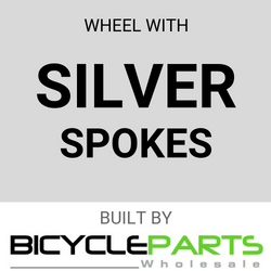 WHEEL - 26" x 1 3/8 Araya VP-20 S/w 36H A/v B/s Silver Rim, FRONT Q/R (100mm OLD) Loose Ball Joytech Road Profile Silver Hub, Mach1 SILVER Spokes