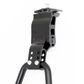 KICKSTAND  24-28 Adjustable, Centre Mount, Alloy BLACK, Double Leg - (Width of Stand Legs 215mm)
