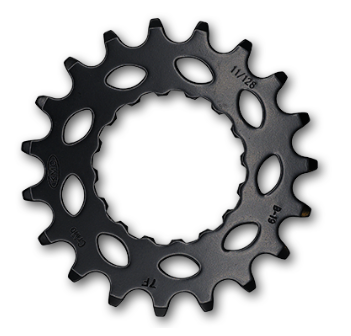 Drive Sprocket (Front) Bosch Gen2,  1/2 x 11/128" x 19T, cr-moly, black, for E-Bike    Quality KMC product - Direct Mount