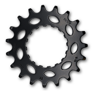 Drive Sprocket (Front) Bosch Gen2,  1/2 x 11/128" x 19T, cr-moly, black, for E-Bike    Quality KMC product - Direct Mount