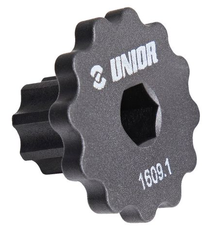 Unior Crank cap tool,  Works on Shimano Hollowtech II cranks.   627017 Professional Bicycle Tool, quality guaranteed