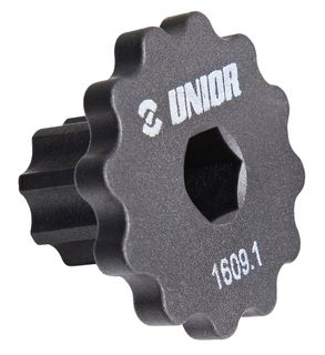 Unior Crank cap tool,  Works on Shimano Hollowtech II cranks.   627017 Professional Bicycle Tool, quality guaranteed