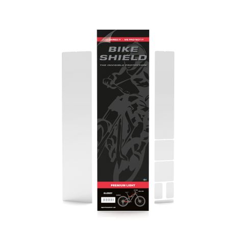 Bikeshield Complete Light Matte (Bike protection that is Tough, Totally clear, non-yellowing, lightweight, transparent and shock absorbing, Easy to Apply without heat or water)