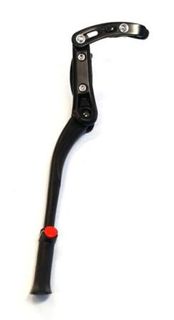 KICKSTAND  24-28 Adjustable, Seat/Chain Stay Mount, Alloy BLACK, Disc brake compatible