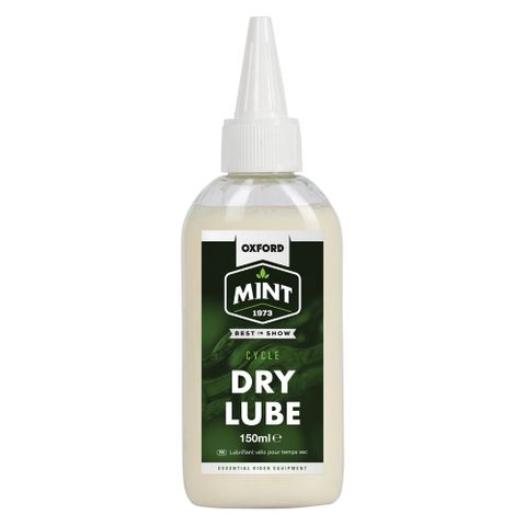 Oxford Mint Dry Lube 150ml, to make your drive train silent and more efficient when riding in dry conditions.