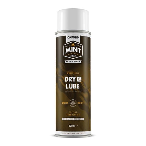 Oxford Mint Dry Weather Lube Aerosol 500ml, Ideal for dry and dusty conditions