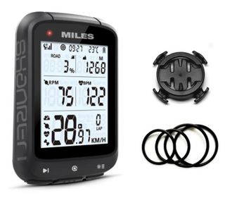 SUPER SPECIAL - EVERYTHING YOU WANT!        GPS cycle computer - Shanren MILES - Supports Ant+ SPEED, POWER, H/R, Cadence - 2.1" screen, backlight, USB recharge, links to App & Strava