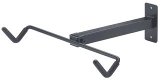 Bicycle wall hanger, 2 arms, rubber covering on holders,  Black  20kg Max Load