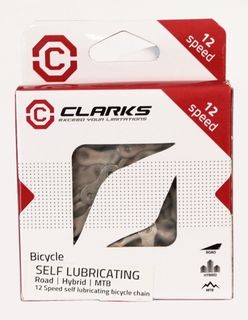 CHAIN - 12 Speed - CLARKS - SILVER - Self Lubricating - w/Connect Link