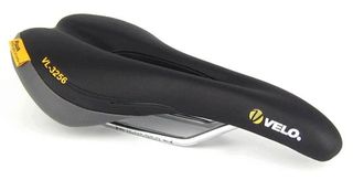 SADDLE  Velo Plush, 278mm x 150mm, Inclined Sports saddle, Style & Comfort w/ Cut out, for fast riding,  Weight: 298g