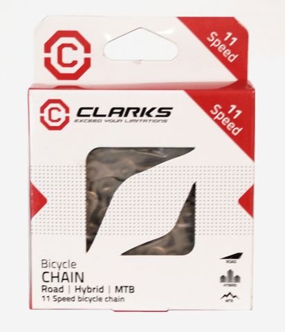 CHAIN - 11 Speed - CLARKS - SILVER - Self Lubricating - w/Connect Link