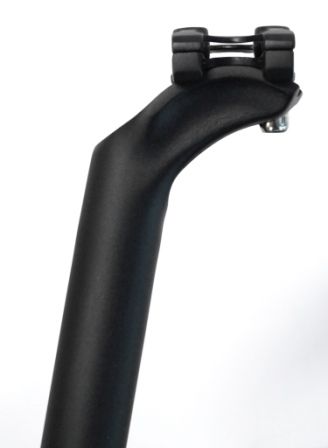 SEATPOST  27.2 x 350mm, Micro-Adjust, 23.3mm Offset, Dual Bolt, Alloy BLACK