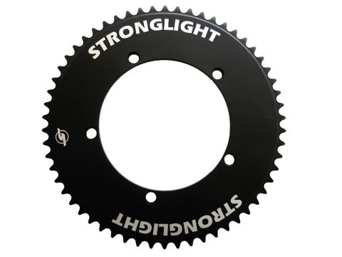 CHAINRING - TRACK "STRONGLIGHT", 54T, 7075 CNC Black - 144mm BCD, 5 Hole for TRACK 1/2" x 1/8"