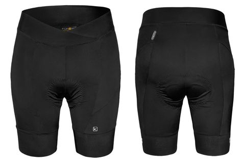 KNICKS WOMENS- FUNKIER "Mili" Elite shorts, 240g lycra fabric. Thin, soft and elastic gripper- SG-9. Sculpt waist band., Pad- F5 , BLACK, L