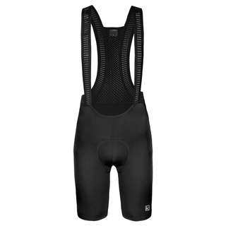 Mens ELITE BIB Knicks (a) - SMALL - FUNKIER LECCE, F1 Chamois, Elite One panel Bib, compression elastic lycra fabric,  Silicone folded edged laser cut gripper, BLACK