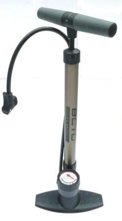 BETO MAMBA Floor Pump, Alloy, w/gauge, av/fv dual head, 160psi