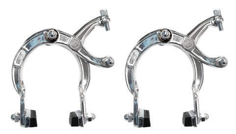 Caliper Brake Set,  68-89mm,  Alloy, Front AND Rear, Nutted,  Silver