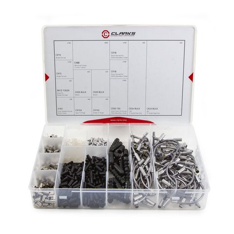 WORKSHOP FITTINGS TRAY Components include, ferrules, for brake and gear, &lsquo;O&rsquo; rings, guide pipes - 11 different "must have" components, total 1,310pces
