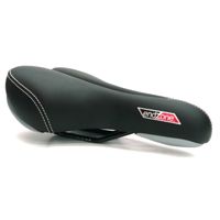 Saddle,  w/memory foam, w/ozone cut out,  black, 250 x 150mm, Quality Velo manufactured product