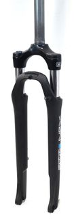 SR Suntour Suspension Fork 700C,  NEX, travel 63mm, 9mm dropouts,  HLO, preload adjust  DISC, 1 1/8" steerer, BLACK