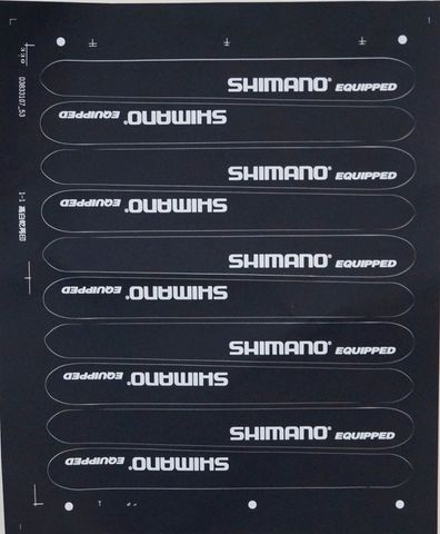 CHAIN STAY PROTECTOR - Shimano, BLACK (10 per Card) 225x25/20