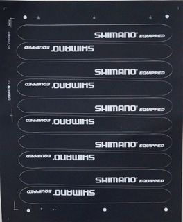 CHAIN STAY PROTECTOR - Shimano, BLACK (10 per Card) 225x25/20