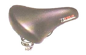 Saddle, Gents MTB, Emerald Top, Websprings and Coils with Gel, 280 x 195mm BLACK