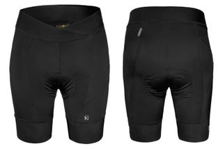 KNICKS WOMENS- FUNKIER "Mili"  Elite shorts, 240g lycra fabric. Thin, soft and elastic gripper- SG-9. Sculpt waist band., Pad- F5 , BLACK, S