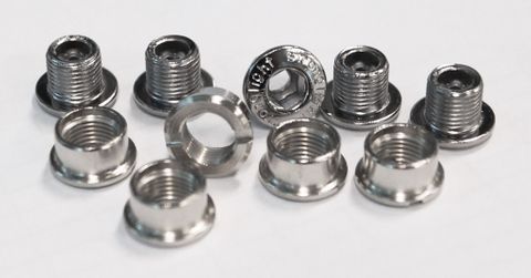 Chainring Bolt Kits, SCREWS FOR TRACK CHAINRING, STEEL, SILVER