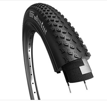 Tyre 26 x 2.10 All Black - Wanda Premium tyre, The Billy Goat for MTB - Cross Country, 30 TPI,  Supple Sidewall, 40-60 PSI, 2.8 - 4.1 Bar (54-559)