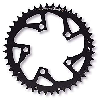CHAINRING - MTB "STRONGLIGHT", 44T, 7075 CNC Black - 94mm BCD, 5 Hole for 9 Spd