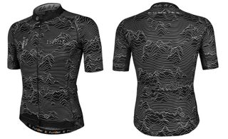 BLACK ELITE JERSEY  -  Funkier Rossini, Race Fit, Full Zip, Mens -- MEDIUM