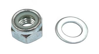 Nut nylock 14mm for Trike rear axle incls washer