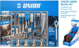 Unior RETAIL PACK of best selling 24 different tools (56 tools in total + 27 sets tyre levers) at BULK BUY SPECIAL PRICE  Professional Bicycle Tool, quality guaranteed 629098