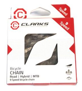 CHAIN - 9 Speed - CLARKS - 136L - BLACK - E-Bike - w/Connect Link