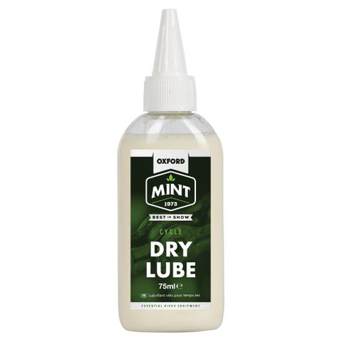Oxford Mint Dry Lube 75ml, to make your drive train silent and more efficient when riding in dry conditions.