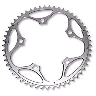 CHAINRING - ROAD "STRONGLIGHT", 52T, 7075 CNC Silver - 130mm BCD, 5 Hole for 9/10 Spd