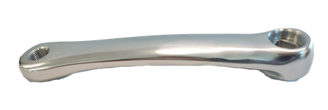 175mm - Left Diamond Taper Crank Arm - 27mm Offset, Alloy, SIlver