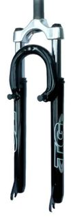 SUSPENSION FORK  26, Threaded 100mm, 1.1/8"  (stem-230mm)  for V brake.  BLACK - including Crown.